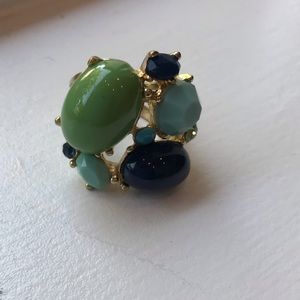 Banana Republic cocktail ring: blue & green